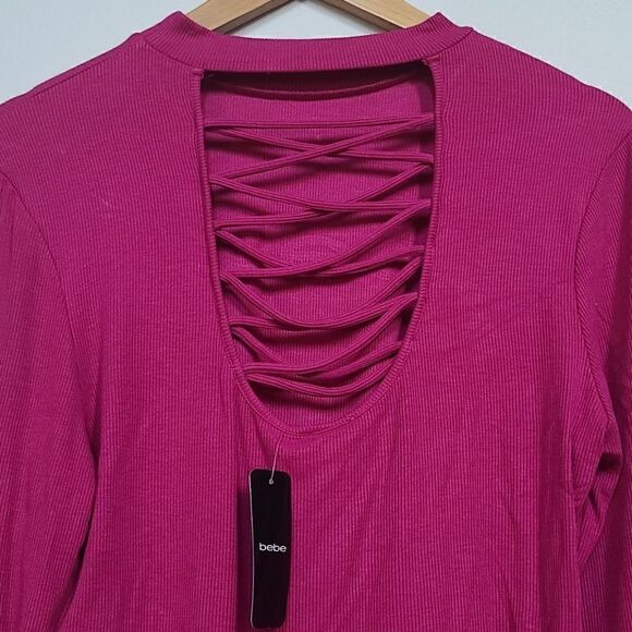 Women's Long Sleeve Bebe Top - XL - NWT - Picture 4 of 7